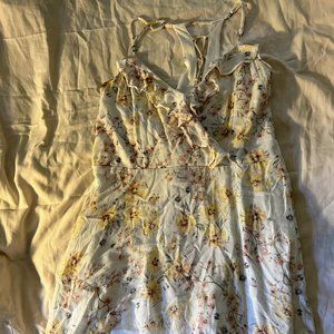 Xhilaration mini foral dress with open back